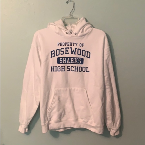 Hanes Tops - White Rosewood HS Hoodie ( Pretty Little Liars )